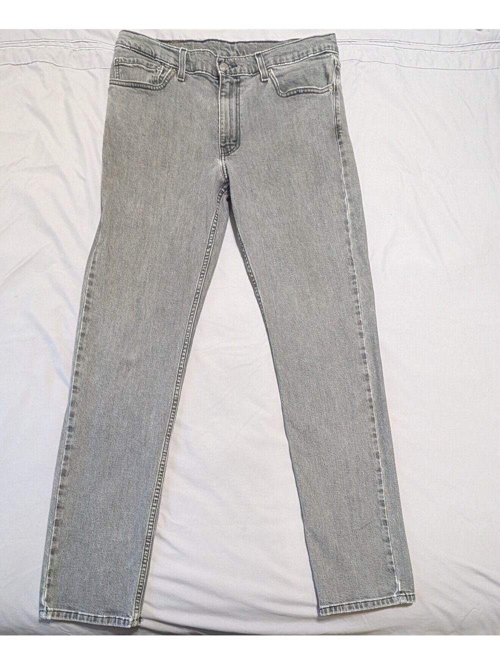Levi's 511 Slim Fit Flex Stretch Jeans 34x34 Grey Faded Wash